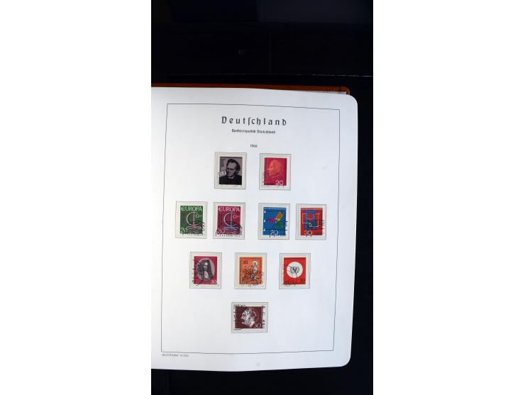 1949/78, postfrische kpl. Sammlung und gestempelte kpl. Sammlung in 2 Leuchtturm-Alben