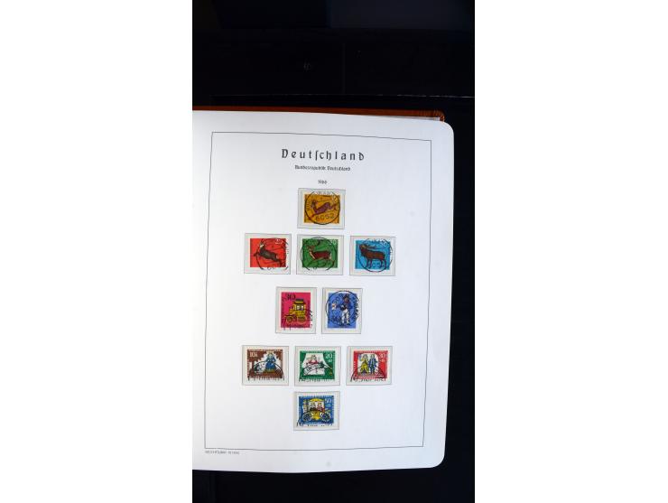 1949/78, postfrische kpl. Sammlung und gestempelte kpl. Sammlung in 2 Leuchtturm-Alben