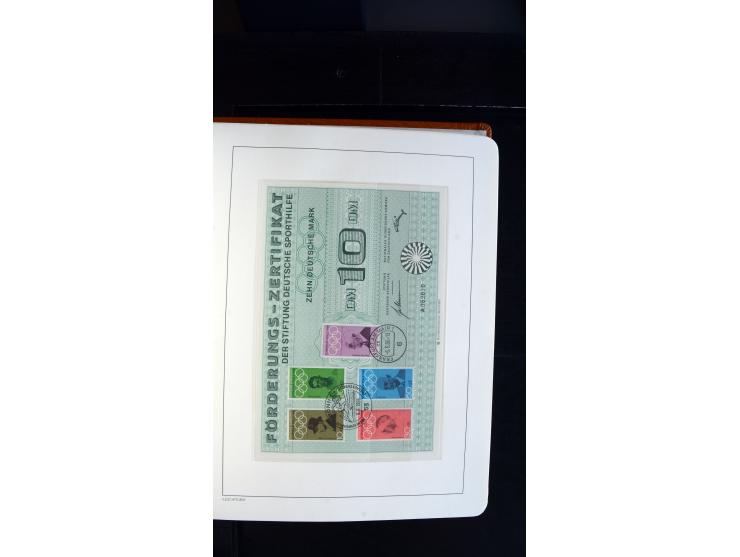 1949/78, postfrische kpl. Sammlung und gestempelte kpl. Sammlung in 2 Leuchtturm-Alben