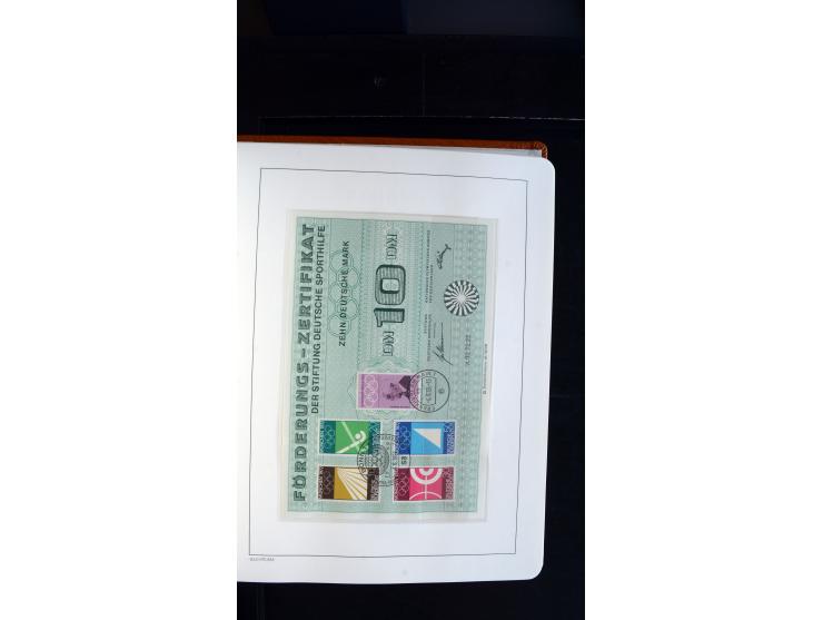 1949/78, postfrische kpl. Sammlung und gestempelte kpl. Sammlung in 2 Leuchtturm-Alben