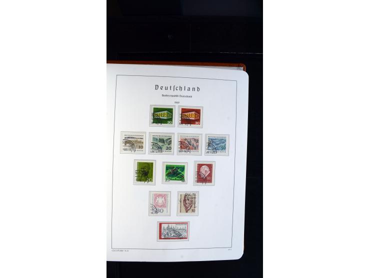 1949/78, postfrische kpl. Sammlung und gestempelte kpl. Sammlung in 2 Leuchtturm-Alben