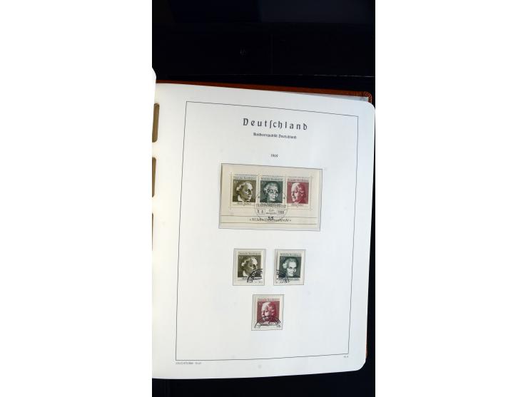 1949/78, postfrische kpl. Sammlung und gestempelte kpl. Sammlung in 2 Leuchtturm-Alben