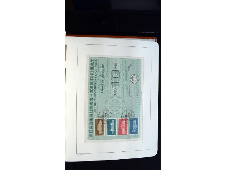 1949/78, postfrische kpl. Sammlung und gestempelte kpl. Sammlung in 2 Leuchtturm-Alben