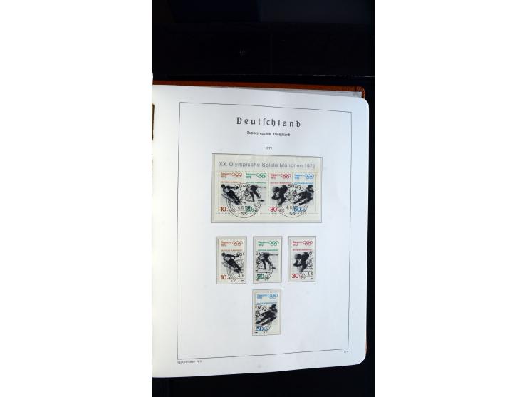 1949/78, postfrische kpl. Sammlung und gestempelte kpl. Sammlung in 2 Leuchtturm-Alben