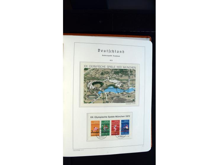 1949/78, postfrische kpl. Sammlung und gestempelte kpl. Sammlung in 2 Leuchtturm-Alben