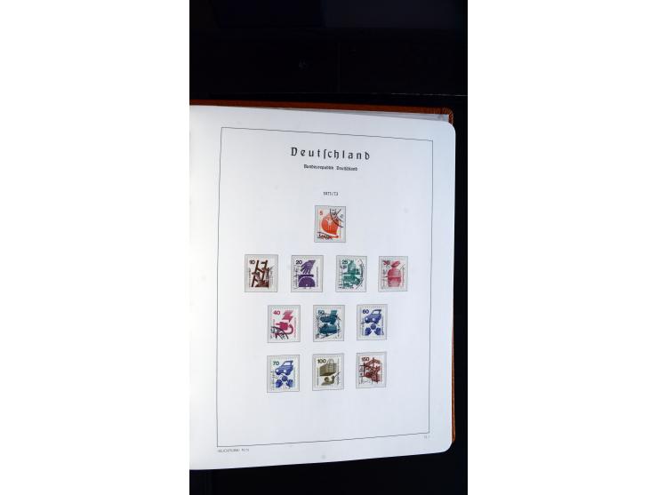 1949/78, postfrische kpl. Sammlung und gestempelte kpl. Sammlung in 2 Leuchtturm-Alben