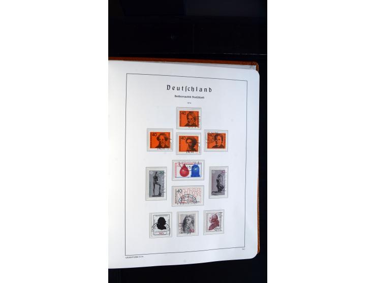 1949/78, postfrische kpl. Sammlung und gestempelte kpl. Sammlung in 2 Leuchtturm-Alben