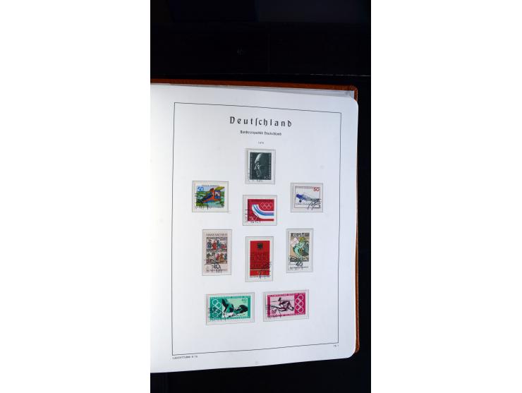 1949/78, postfrische kpl. Sammlung und gestempelte kpl. Sammlung in 2 Leuchtturm-Alben