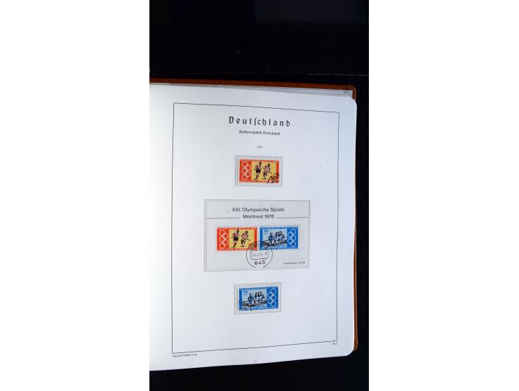 1949/78, postfrische kpl. Sammlung und gestempelte kpl. Sammlung in 2 Leuchtturm-Alben