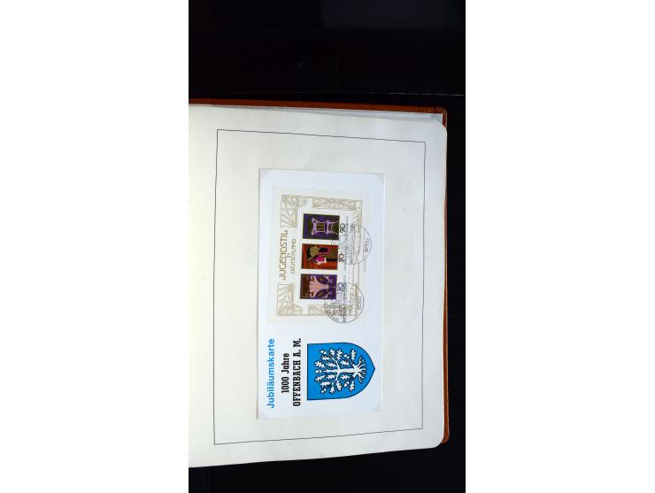 1949/78, postfrische kpl. Sammlung und gestempelte kpl. Sammlung in 2 Leuchtturm-Alben