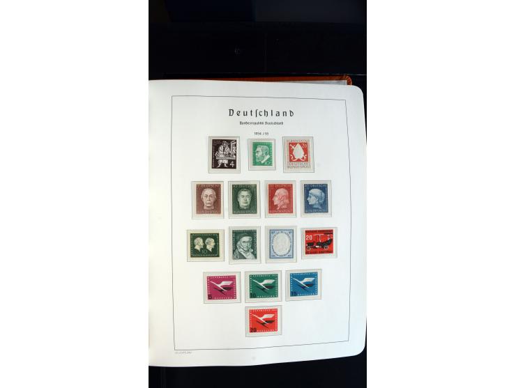 1949/78, postfrische kpl. Sammlung und gestempelte kpl. Sammlung in 2 Leuchtturm-Alben