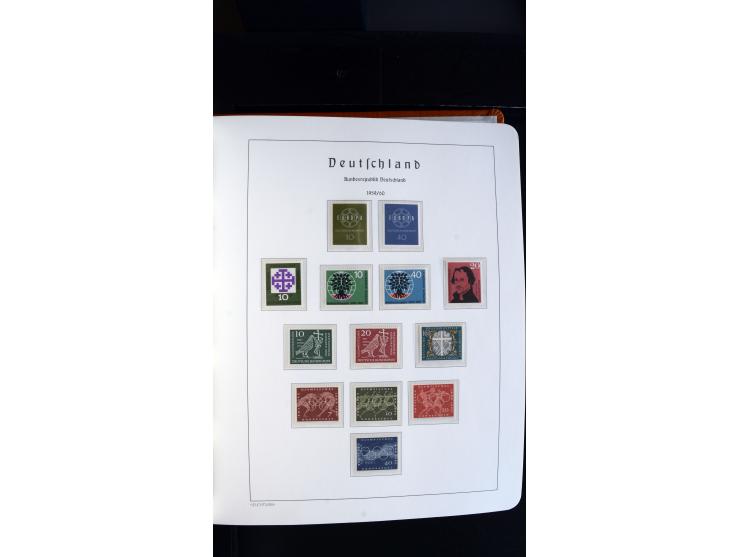 1949/78, postfrische kpl. Sammlung und gestempelte kpl. Sammlung in 2 Leuchtturm-Alben