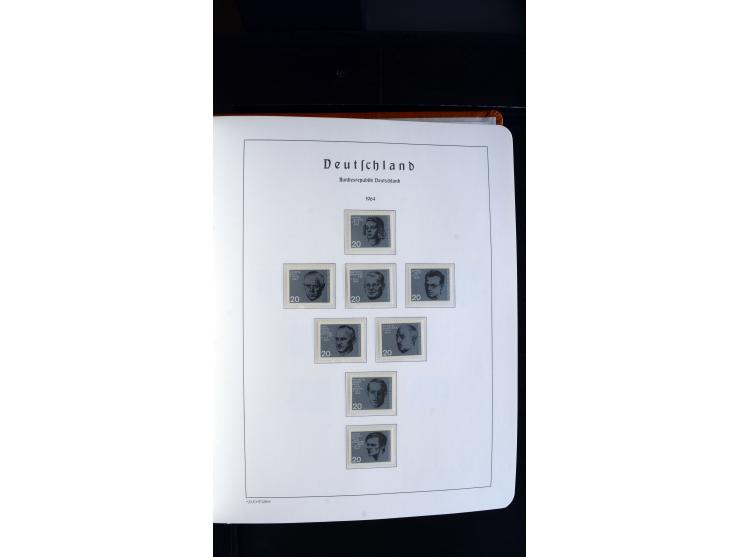 1949/78, postfrische kpl. Sammlung und gestempelte kpl. Sammlung in 2 Leuchtturm-Alben