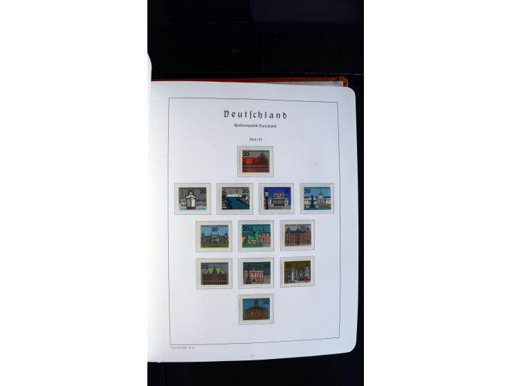 1949/78, postfrische kpl. Sammlung und gestempelte kpl. Sammlung in 2 Leuchtturm-Alben