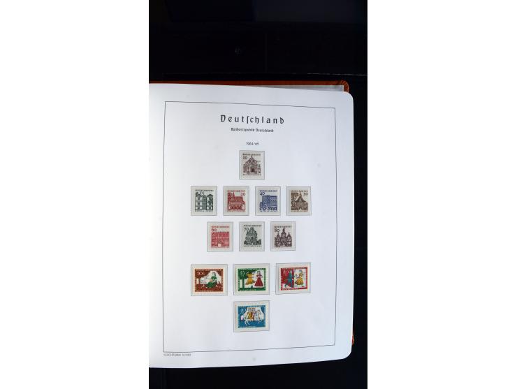 1949/78, postfrische kpl. Sammlung und gestempelte kpl. Sammlung in 2 Leuchtturm-Alben