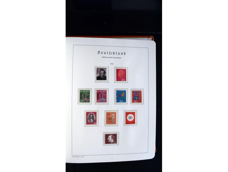 1949/78, postfrische kpl. Sammlung und gestempelte kpl. Sammlung in 2 Leuchtturm-Alben