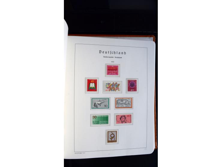 1949/78, postfrische kpl. Sammlung und gestempelte kpl. Sammlung in 2 Leuchtturm-Alben