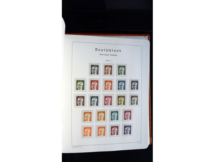 1949/78, postfrische kpl. Sammlung und gestempelte kpl. Sammlung in 2 Leuchtturm-Alben