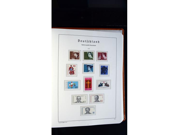 1949/78, postfrische kpl. Sammlung und gestempelte kpl. Sammlung in 2 Leuchtturm-Alben