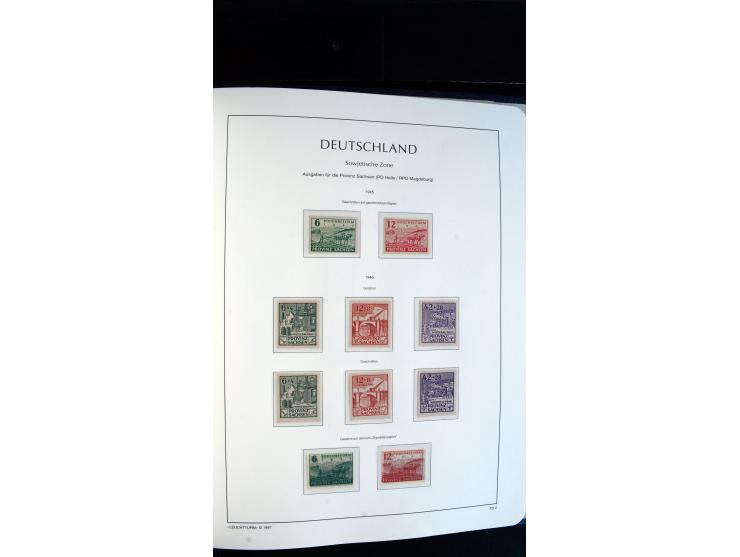 1945/49, ungebrauchte/postfrische und gestempelte Sammlung mit besseren Ausgaben, dabei Mi.-Nr. BI PF I  postfrisch, Block 2t