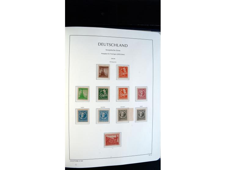 1945/49, ungebrauchte/postfrische und gestempelte Sammlung mit besseren Ausgaben, dabei Mi.-Nr. BI PF I  postfrisch, Block 2t