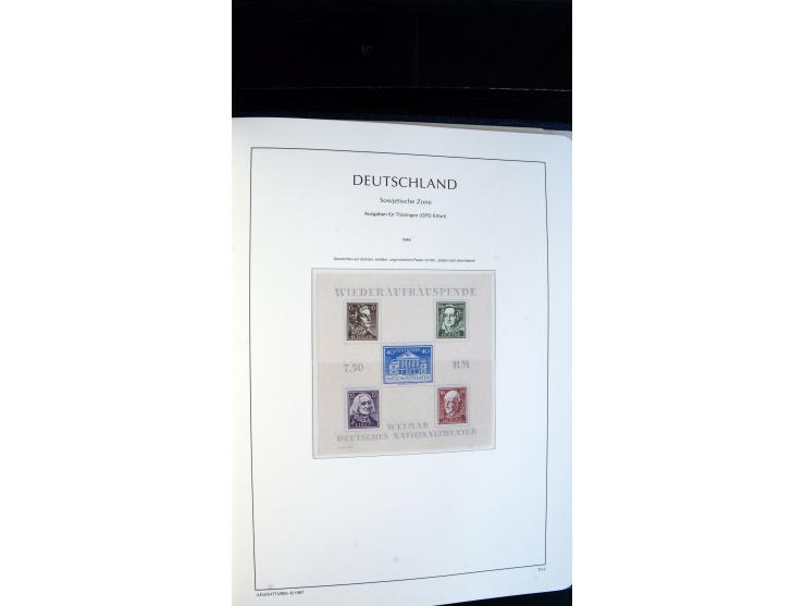 1945/49, ungebrauchte/postfrische und gestempelte Sammlung mit besseren Ausgaben, dabei Mi.-Nr. BI PF I  postfrisch, Block 2t