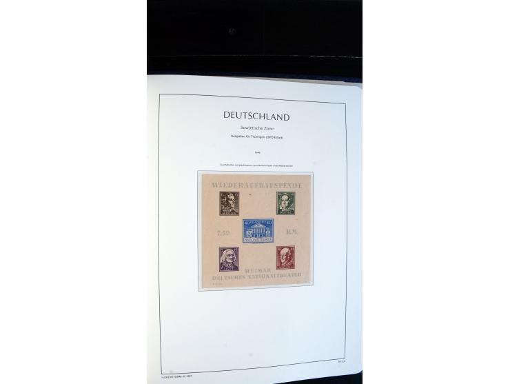 1945/49, ungebrauchte/postfrische und gestempelte Sammlung mit besseren Ausgaben, dabei Mi.-Nr. BI PF I  postfrisch, Block 2t