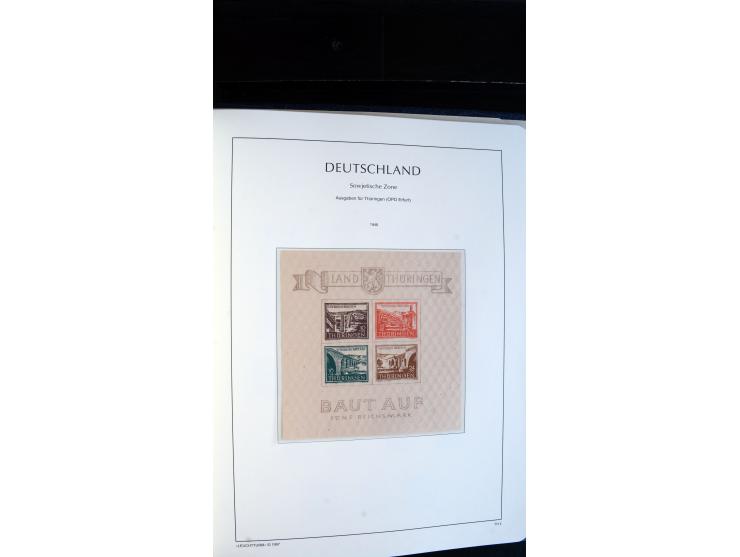 1945/49, ungebrauchte/postfrische und gestempelte Sammlung mit besseren Ausgaben, dabei Mi.-Nr. BI PF I  postfrisch, Block 2t