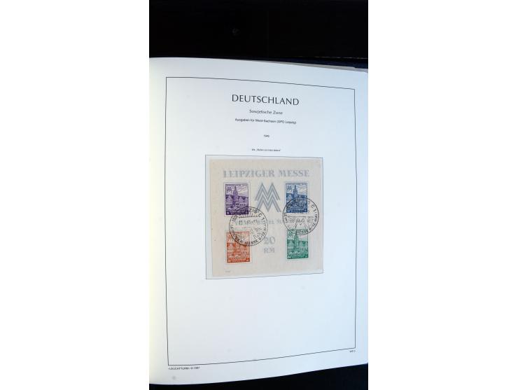 1945/49, ungebrauchte/postfrische und gestempelte Sammlung mit besseren Ausgaben, dabei Mi.-Nr. BI PF I  postfrisch, Block 2t