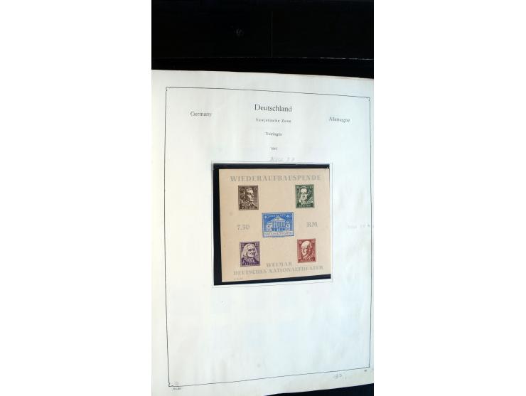1945/49, ungebrauchte/postfrische und gestempelte Sammlung mit besseren Ausgaben, dabei Mi.-Nr. BI PF I  postfrisch, Block 2t