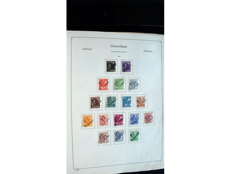 1945/49, ungebrauchte/postfrische und gestempelte Sammlung mit besseren Ausgaben, dabei Mi.-Nr. BI PF I  postfrisch, Block 2t