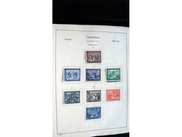 1945/49, ungebrauchte/postfrische und gestempelte Sammlung mit besseren Ausgaben, dabei Mi.-Nr. BI PF I  postfrisch, Block 2t