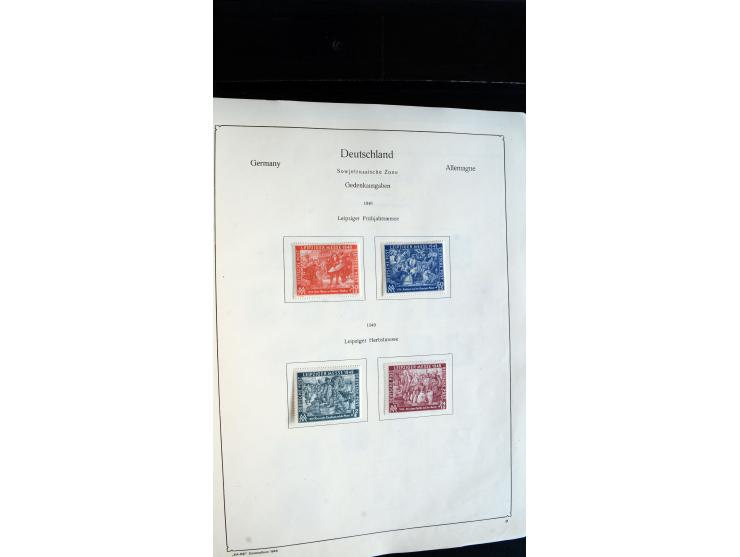 1945/49, ungebrauchte/postfrische und gestempelte Sammlung mit besseren Ausgaben, dabei Mi.-Nr. BI PF I  postfrisch, Block 2t