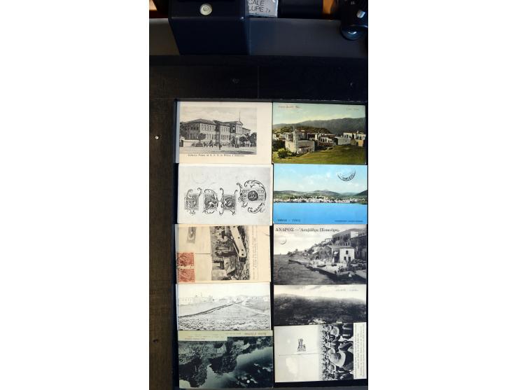 POSTCARDS: 1900/30 (ca.), about 270 picture postcards, unused and used, including Agean islands, Crete, Samos, etc. plus some
