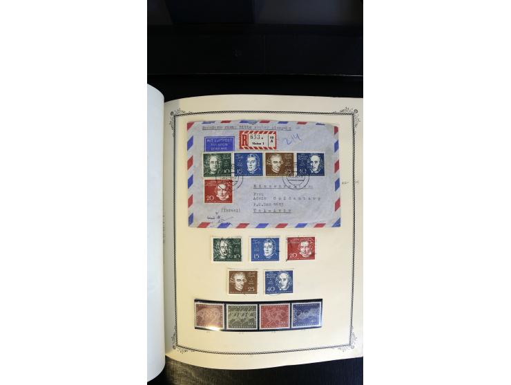 1945/2003(ca.), ungebrauchte/postfrische und gestempelte Sammlung mit einigen Briefen dabei gute frühe Ausgaben Bund/Berlin u