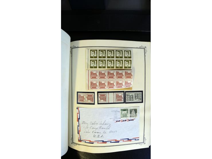 1945/2003(ca.), ungebrauchte/postfrische und gestempelte Sammlung mit einigen Briefen dabei gute frühe Ausgaben Bund/Berlin u