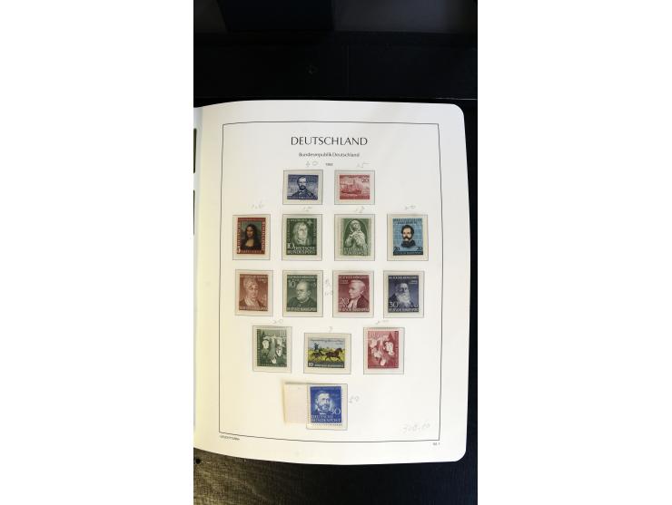 1945/2003(ca.), ungebrauchte/postfrische und gestempelte Sammlung mit einigen Briefen dabei gute frühe Ausgaben Bund/Berlin u