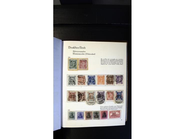1920/35, ungebrauchte und gestempelte Sammlung mit vielen besseren Werten, dabei Danzig mit besseren Werten Kleiner Innendien