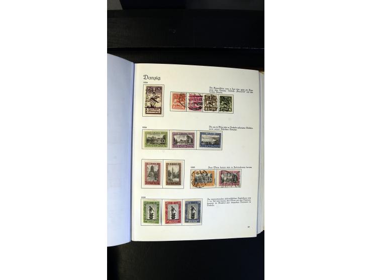 1920/35, ungebrauchte und gestempelte Sammlung mit vielen besseren Werten, dabei Danzig mit besseren Werten Kleiner Innendien