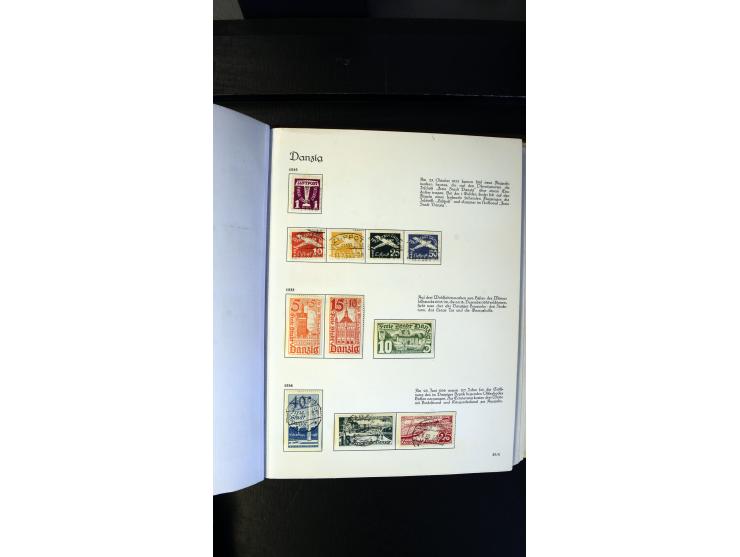 1920/35, ungebrauchte und gestempelte Sammlung mit vielen besseren Werten, dabei Danzig mit besseren Werten Kleiner Innendien