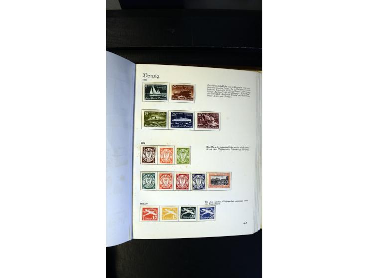 1920/35, ungebrauchte und gestempelte Sammlung mit vielen besseren Werten, dabei Danzig mit besseren Werten Kleiner Innendien