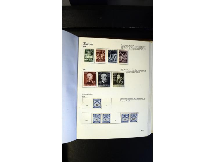 1920/35, ungebrauchte und gestempelte Sammlung mit vielen besseren Werten, dabei Danzig mit besseren Werten Kleiner Innendien