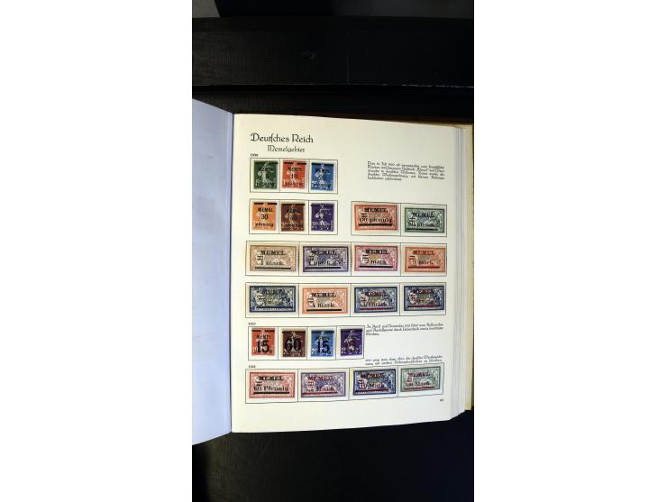 1920/35, ungebrauchte und gestempelte Sammlung mit vielen besseren Werten, dabei Danzig mit besseren Werten Kleiner Innendien