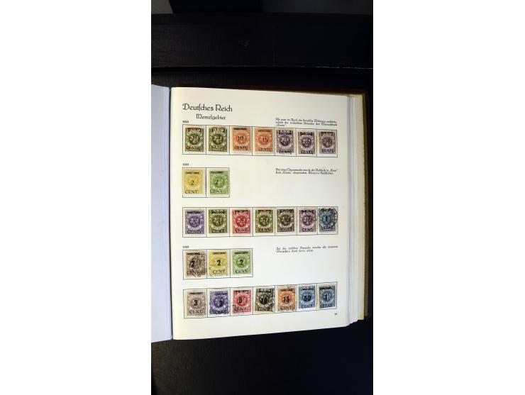 1920/35, ungebrauchte und gestempelte Sammlung mit vielen besseren Werten, dabei Danzig mit besseren Werten Kleiner Innendien