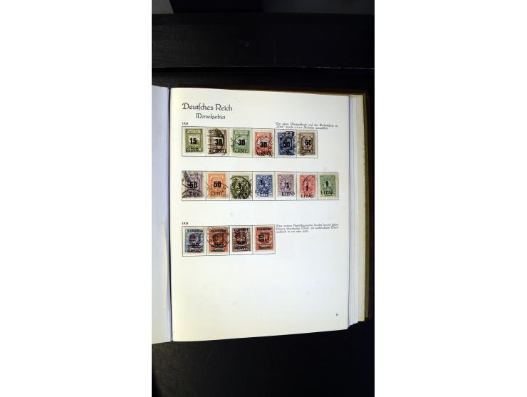 1920/35, ungebrauchte und gestempelte Sammlung mit vielen besseren Werten, dabei Danzig mit besseren Werten Kleiner Innendien