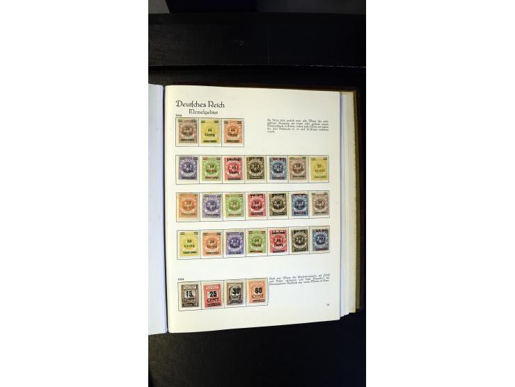 1920/35, ungebrauchte und gestempelte Sammlung mit vielen besseren Werten, dabei Danzig mit besseren Werten Kleiner Innendien