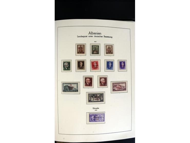 1939/45, postfrische, ungebrauchte und gestempelte Sammlung mit vielen guten Ausgaben wie Odenpäh Mi.-Nr. 2BI, Ukmerge Mi.-Nr