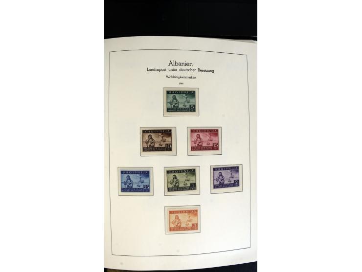 1939/45, postfrische, ungebrauchte und gestempelte Sammlung mit vielen guten Ausgaben wie Odenpäh Mi.-Nr. 2BI, Ukmerge Mi.-Nr