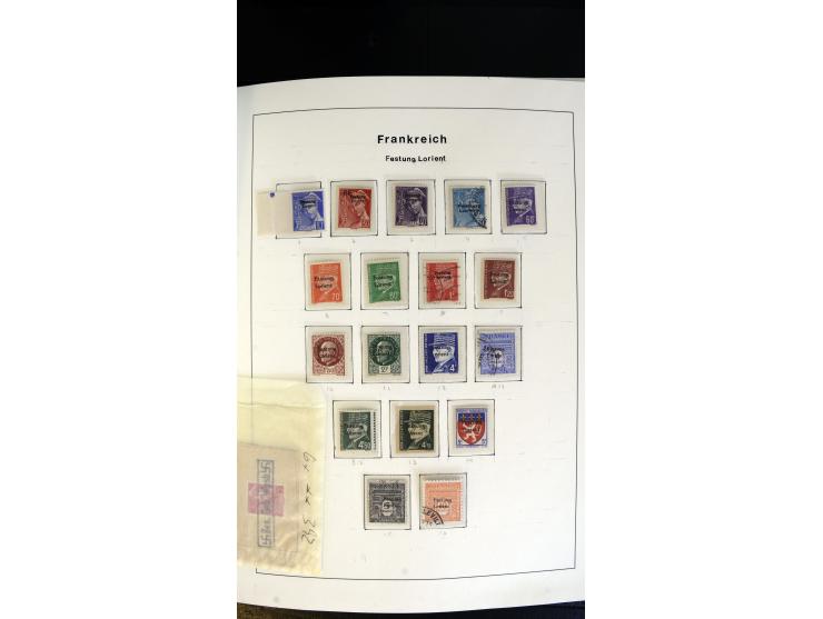 1939/45, postfrische, ungebrauchte und gestempelte Sammlung mit vielen guten Ausgaben wie Odenpäh Mi.-Nr. 2BI, Ukmerge Mi.-Nr