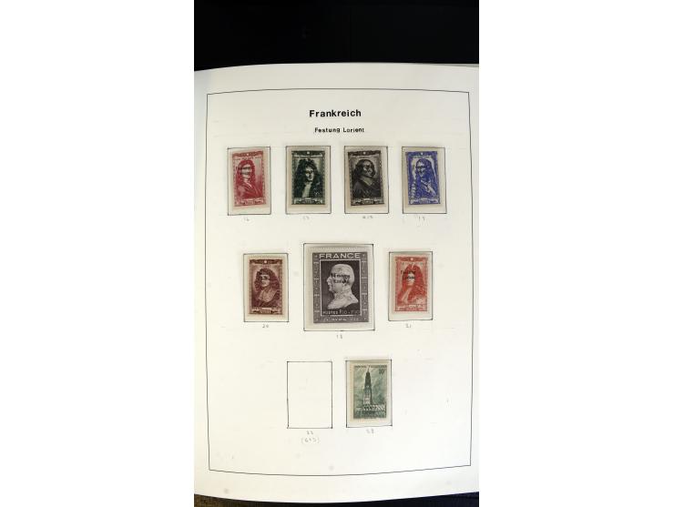 1939/45, postfrische, ungebrauchte und gestempelte Sammlung mit vielen guten Ausgaben wie Odenpäh Mi.-Nr. 2BI, Ukmerge Mi.-Nr